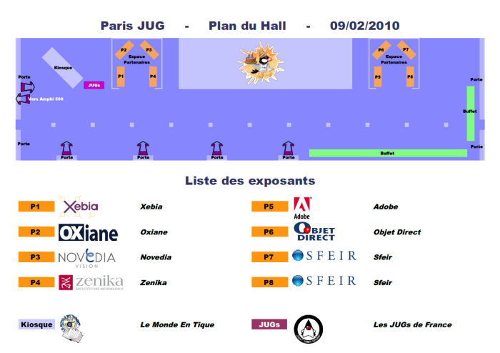 Plan du Hall